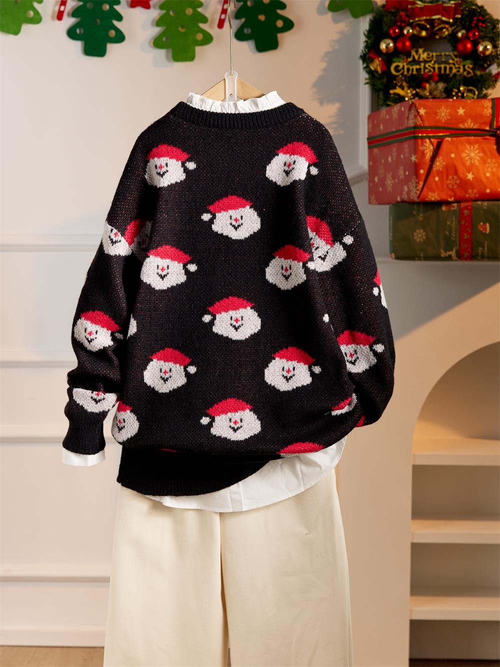 Santa Christmas Cozy Pullover Sweater